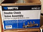 007m3-qt-ct 007m3-qt Watts 3 4 Double Check Valve Assembly New