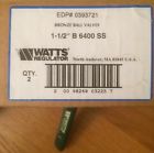 20098268032257 0393721 Watts Series Standard Port Bronze Ball Valves Qty