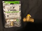 113-524eb Everbilt Brass Gas Valve Fipxfip And Shark Bite Tee