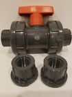 161560002 Xl Line Pvc True Union Ball Valve New By Gf