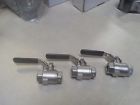 2000wog Ubv Lot Of 3 Stainless Steel Valves 1 4 Cf8m 0642078089053