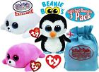 36008-36164-37198-3  Ty Beanie Boos Sea Life Waddles Icy Pierre 638037706246