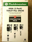 400acn3 Fluidmaster New Toilet Fill Valve Pack With Clear And Easy