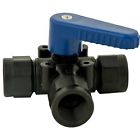 6390690 Smc Fnpt Polypropylene Ball Valve With Seals Blue Handle