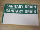 7047b Lab Safety Supply Sanitary Drain Labels
