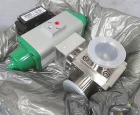 Tl4200-qf50-as-p104-h062 A&n Corp. C195543 Tl4200-qf50 Air-operated 3-way Ball Valve With Nw50 Vacuum Flanges