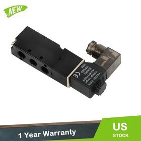 8-24vdc-d All-carb 1/8-24vdc-d 1/8 Inch 5 Way Directional Control Air Cylinder Electric Solenoid Valve 24v Dc
