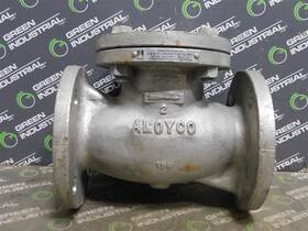 17534 Aloyco Used 2 Inch Stainless Steel Plug Valve Class 150 6 Flange Size