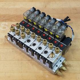 Rbs52-02 Apmatic Pneumatic Assembly 8 Valve 24 Vdc Coil - Used