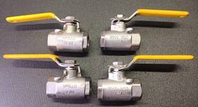 76-103-01a Apollo 7610301a Lot Of 4 Manual Ball Valve 1/2 Inch Pipe Fnpt X 316 S.s. Bn