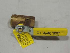 7710101 Apollo 1/4 Inch Ball Valve Bronze Threaded Full Port With Mounting Pad
