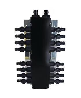 Epxmani16p Apollo 810053468081 Pex-a Manifold 16 Port Poly Alloy 1/2 Inch Ball Valves 3/4 Inlet