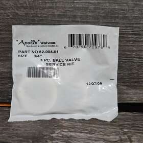 82-004-01 Apollo Valves 3/4 Inch 3-piece Ball Valve Service Kit 82 004 01 8200401