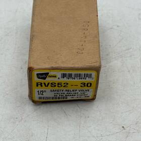 Rvs52-30 Apollo Valves Safety Relief Valve 1/2 Inch Brass 30 Psi Finish-used