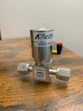 Ap3550sm-2pw Aptech Fv4-fv4 Springless Diaphragm Valve 250psi Ss 1/4 Inch