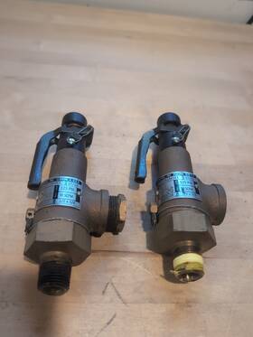 88a2a1m1k1-125 Aquatrol Lot Of 2 Safety Relief Valve 1/2 X 3/4 In 125 Psi