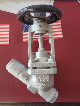 90178 Ari Armaturen Fabra-plus Stop Valve - 204f Pn40 Dn25 1.0619 N/wcb