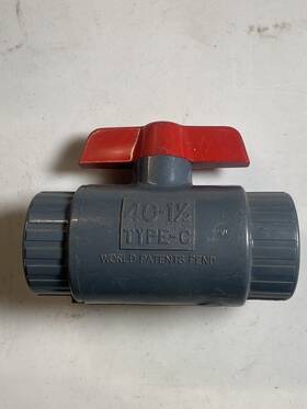 V7blvuena040 Asahi Av 2-way Ball Valves 40-1.5 Type-c Pvc