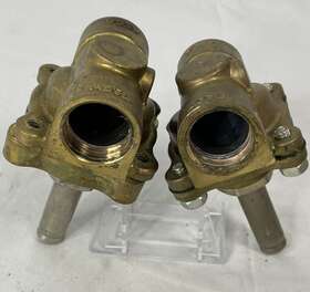 240319-001 Asco 1 Inch Normally Close Valve Body Lot 2 Used Brass Parts -fast Shipping