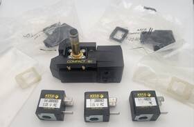 881-22-404 Asco 54100883 1x 54190883 Pneumatic Valve 3x Coil 2x Joucomatic