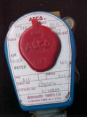 8210d95 Asco Solenoid Valve Guaranteed 110/120v 100psi Red Hat Inch
