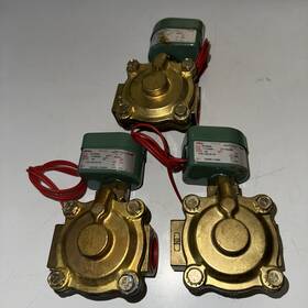 8210g018 Asco 3 New 1 Inch Brass Solenoid Valves Sv Don T Match Selling For Parts