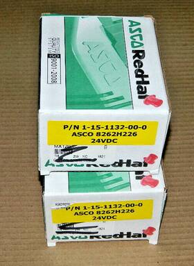 8262h226 Asco Pair Of Model Red-hat Solenoid Valves In Original Boxes