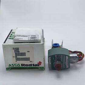 8314g300 Asco Red Hat Solenoid Valve 24vdc Coil 1/4 Inch Npt