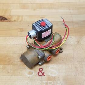 Ef8344g72-110 Asco Ef8344g72 Ef8344g72-110/120 Solenoid Valve 10- 150 Psi 10.1 Watts 3/8 Inch Pipe - Used