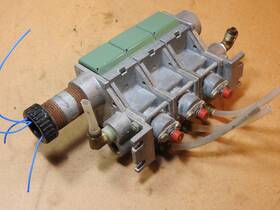 F8318 Asco Solenoid Valve Gang Mounted Bank Of 3 Valves - Used