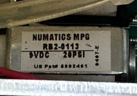 Rb2-0113 Asco Scientific / Rb20113 Numatics Mpg 9vdc 20psi Minature Pneumatic Valve