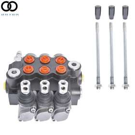 Apo119424 Autoooparts 3 Spool 11gpm Adjustable Hydraulic Directional Control Valve Double Acting