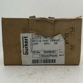 6213 B Rkert 3/8 Burkert Solenoid Valve Nbr Br 120v 145psi