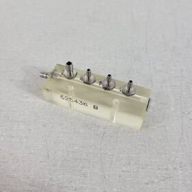 625438b B Rkert Beckman Coulter Burkert Air Fluid Passthrough Manifold Block 4 Station