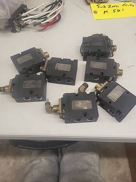 6518 B Rkert Lot Of 7 Burkert Valves - Untested