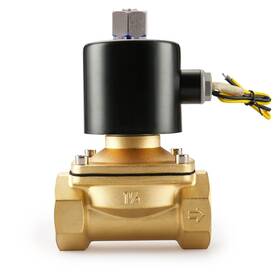 2w-400-40k Baomain Pneumatic 1-1/2 Inch 2 Way Brass Electric Normally Open Solenoid Valve Water