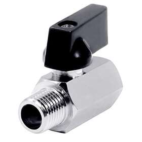 Beduan 761882350118 3/8 Brass Mini Ball Valve Npt Female X Male Shut-off Threaded Od About