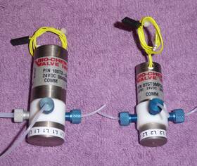 075t3mp24 Bio-chem 100t-s45 Lot Of 2 3-way 24-vdc Solenoid Valves And