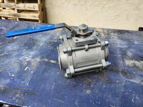 Dn100 Bonomi 720ll Bradford 4 Inch Cf8m Stainless 3-piece Ball Valve 1000 Wog Manual Lever