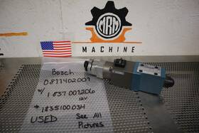 1835100034 Bosch 1837001206 0811402001 Hydraulic Valve With And 12v Coil Used