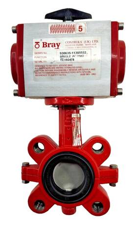 930635-11355532 Bray Pneumatic Single Acting Actuator 2-1/2 Inch Butterfly Valve
