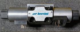 Adb3e04cm Brevini Used Solenoid Operated Hydraulic Valve With Adapter Dc 24v