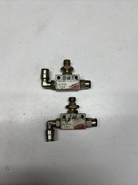 Rfu-483 Camozzi Lot Of 2 Air Flow Valve Panel Mount 10 Bar - Used