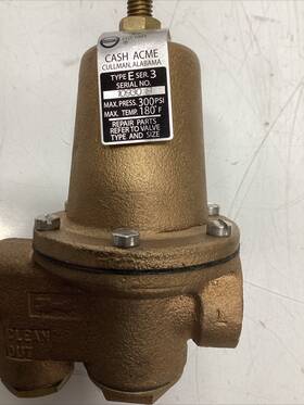 10930-0045 Cash Acme Series 3 Type E 1/2 Inch Set 45 300psi Max Press Reducing S-711