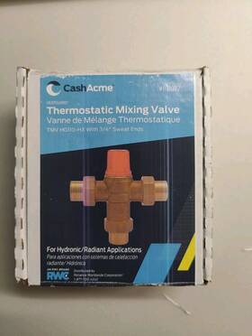 Hg110-hx Cash Acme 24514z Heatguard Thermostatic Mixing Valve Tmv With Sweat Ends