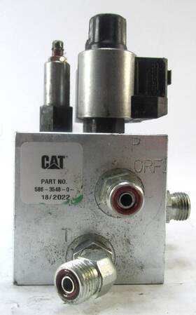 586-3548 Cat 586-2548 Caterpiller Mounting Valve Group Used See Description
