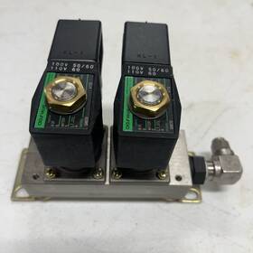 Gab3x Ckd 2 Valves On Manifold Unit 4112 110 V Coils 30 Day Warranty