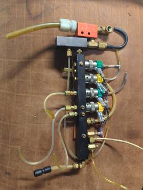 Eto-3m-12 Clippard Minimatics Videojet Printer Pneumatic Valve Manifold Assembly With 4