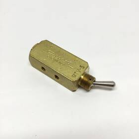 Mtv-5 Clippard Mtv5 Brass Toggle Valve 5-port 2-position 150psi 10-32 Ports