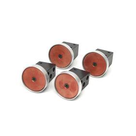 Pb-1-rd Clippard Lot Of 4 Palm Red Push Button Actuator Valve 3-way Poppet